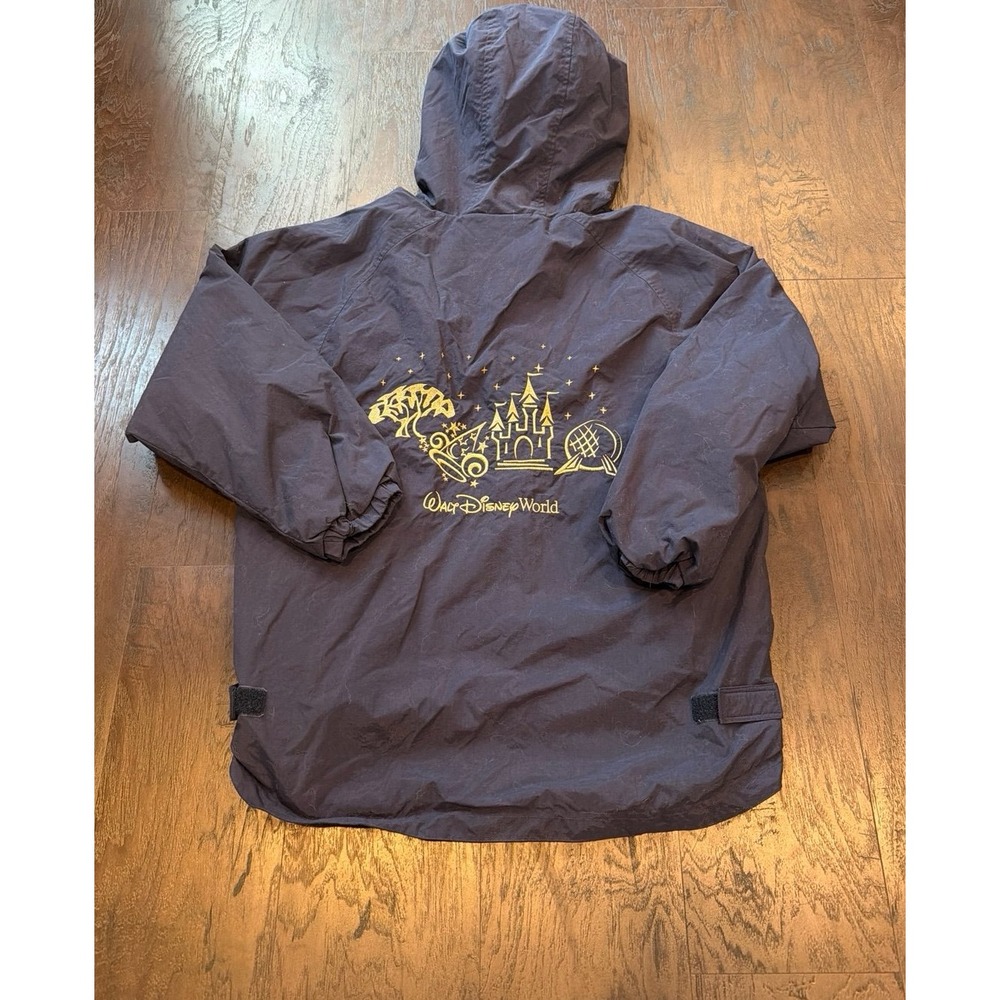 Vintage Walt Disney World Blue Hooded Jacket Adult‎